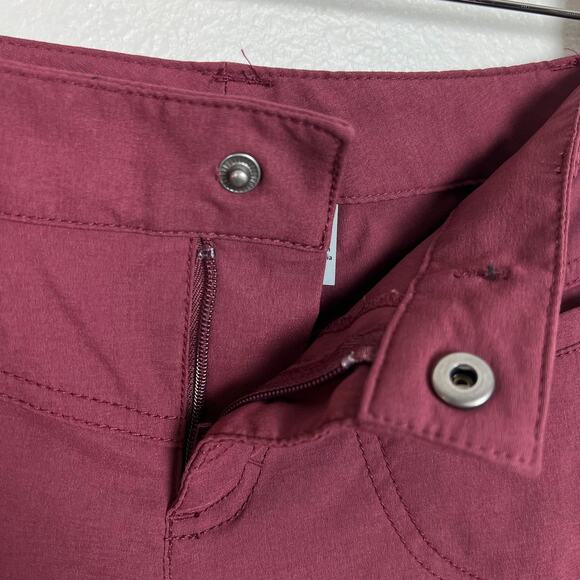 Athleta Low Rise Dipper Maroon Cargo Bootcut Stretch Nylon Gorpcore Pant Size 2 - Picture 9 of 10